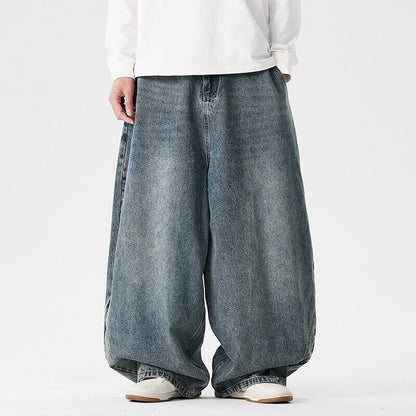 Men's Casual Plus Size Fashionable Wide Leg Pants