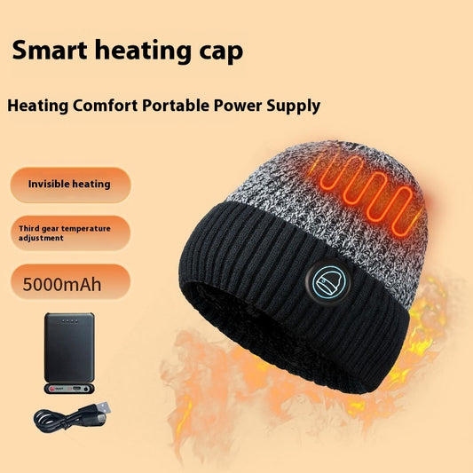 Winter Outdoors Ski Heating Fleece-lined Heating Cap