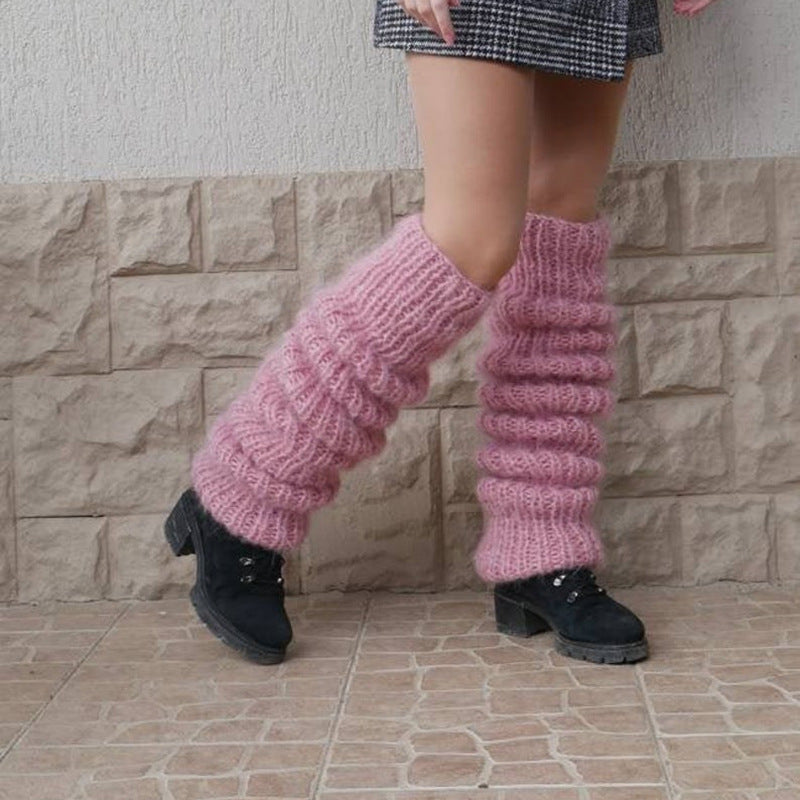 Women's Autumn And Winter Mohair Long Foot Socks
