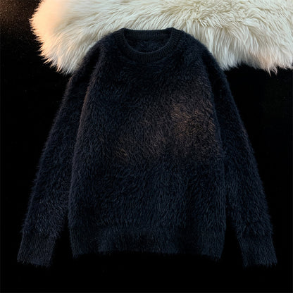 Men's Retro Round Neck Sweater