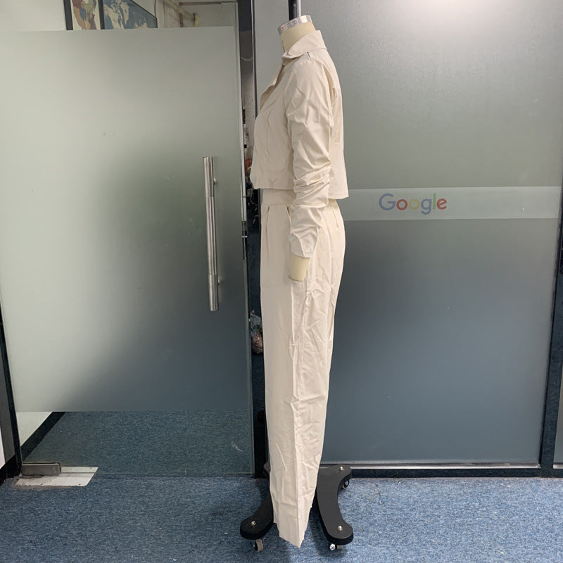 Women's Autumn Loose Trousers Two-piece Set