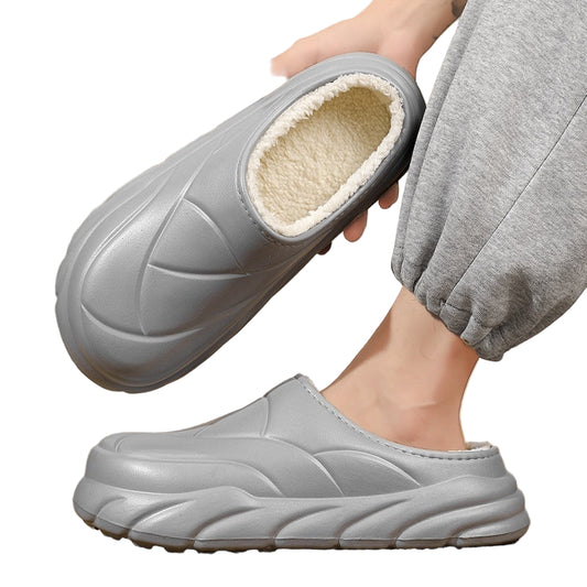 Couple  Autumn And Winter Fleece-lined Warm Indoor Non Slip Cotton Slippers
