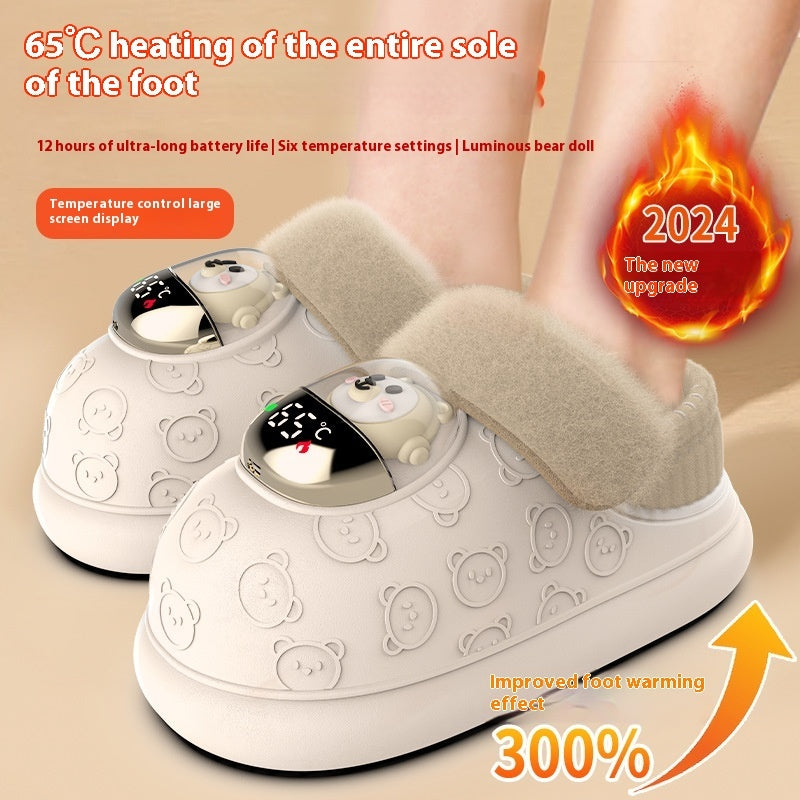 Couple's Electrothermal Rechargeable Winter Heating Shoes