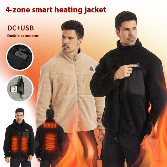 Smart Heating Three-control Four-zone Electric Heating Warm Coat