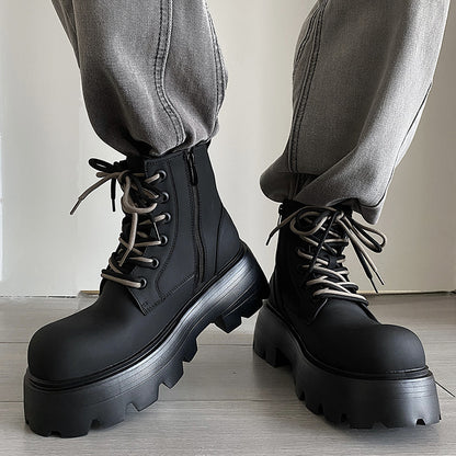 Martin High Top Lace-up Leather Boots