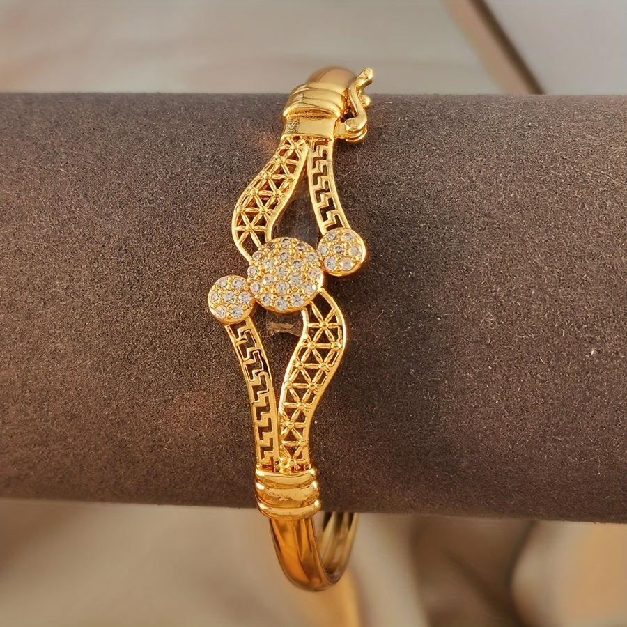 Geometric Cubic Zirconia Ladies' Bracelet