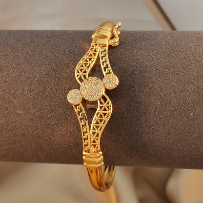 Geometric Cubic Zirconia Ladies' Bracelet