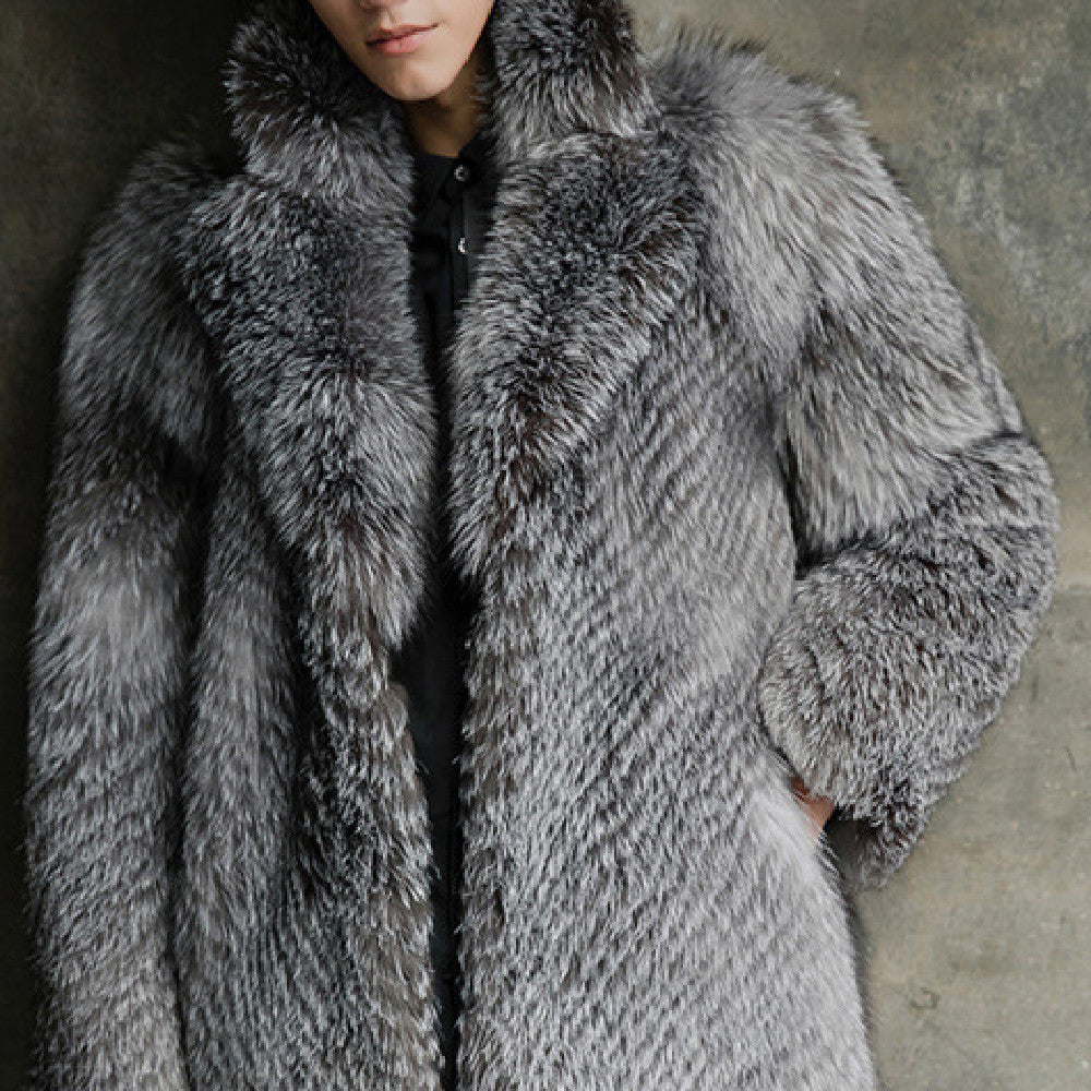 Men's Winter Fox Fur Coat