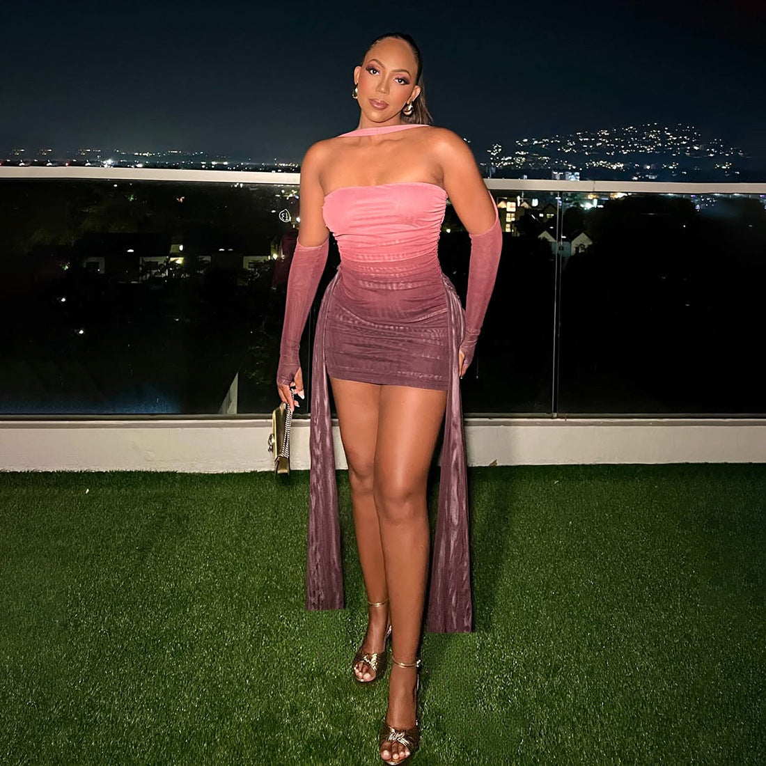 Women's Clothing Halter Dress Outfit