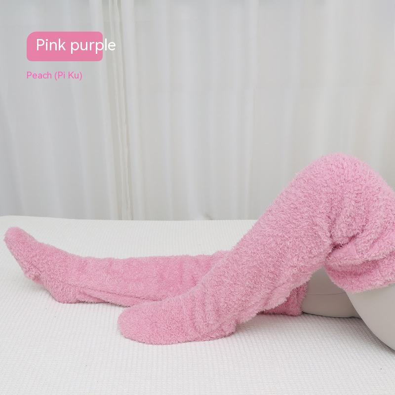 Over Knee High Fuzzy Winter Long Socks