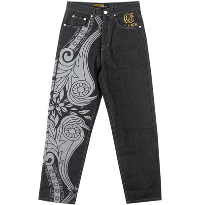 Men's Embroidery Hip Hop Jeans