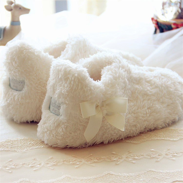 Ladies Soft Cotton Fleece Indoor Shoes