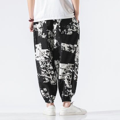 Cotton Linen Loose Large Size Casual Pants