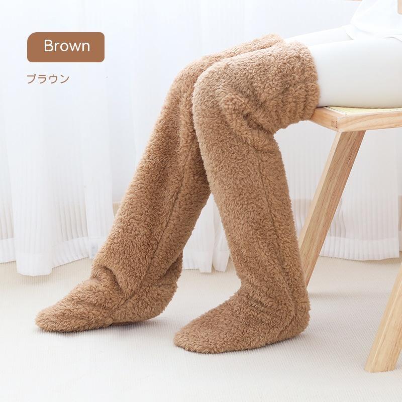 Over Knee High Fuzzy Winter Long Socks