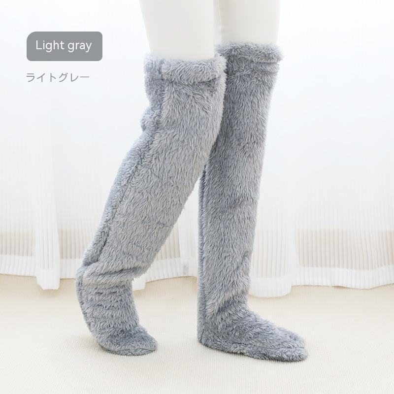 Over Knee High Fuzzy Winter Long Socks