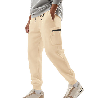 Men's Sports Multi-pocket Zipper Trousers