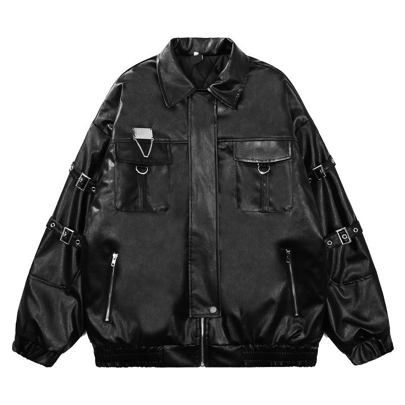 High Street Hot PU Leather Jacket Coat