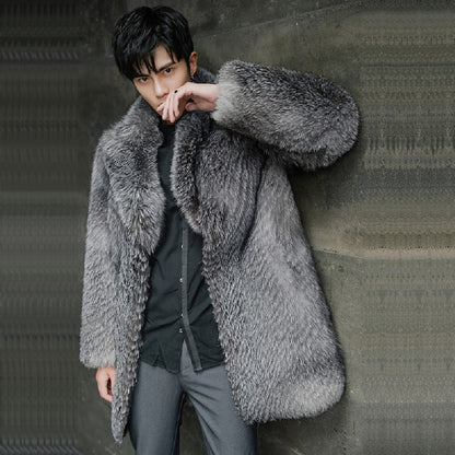 Men's Winter Fox Fur Coat