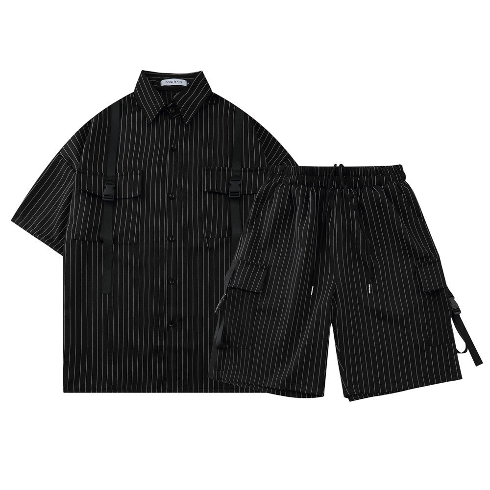 Men's Vibe Style Vertical Stripes Shirt