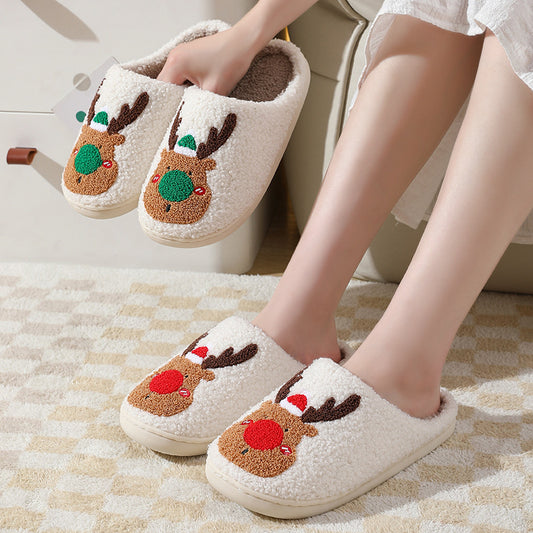 Christmas Winter Home Soft Cozy Bedroom Slipper