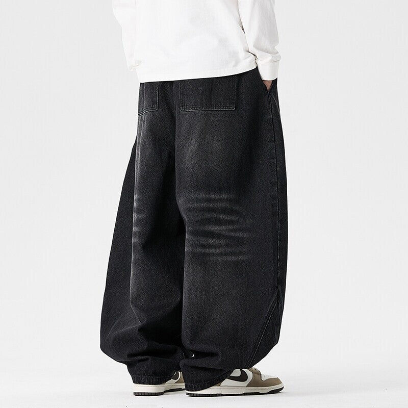 Men's Casual Plus Size Fashionable Wide Leg Pants