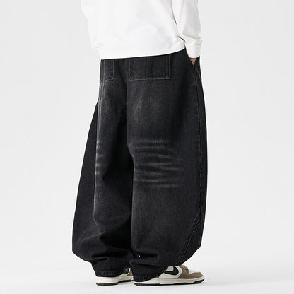 Men's Casual Plus Size Fashionable Wide Leg Pants