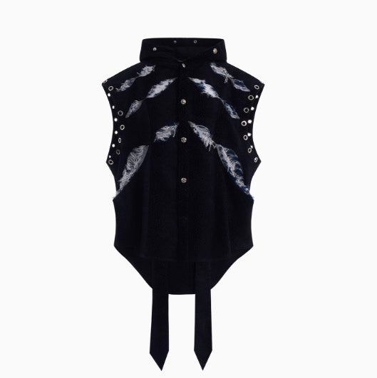 Scratch Snake Print Hooded Jacket