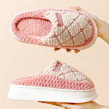 Thick-soled Non-slip Fluffy Winter Slippers