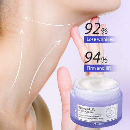 Neck Wrinkle Removal, Tightening, Firming, Fade Fine Lines, Anti-Aging Necklines, Lifting, Shaping Beauty Neck Cream