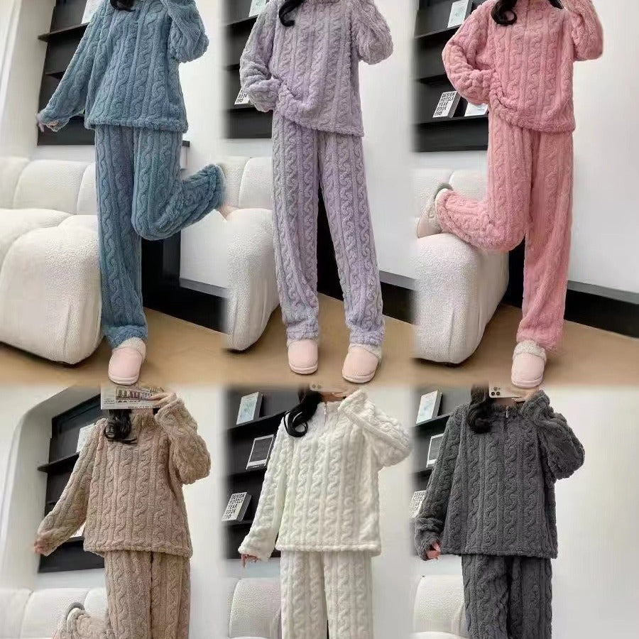 Autumn And Winter Couple Pajamas  Sleepwear