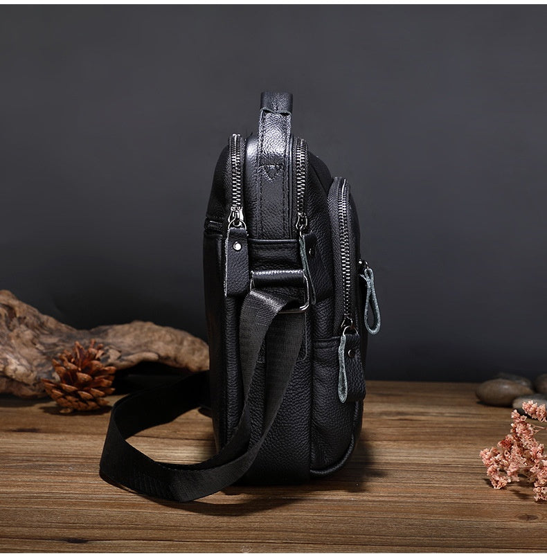 One Shoulder Business Multifunction Soft Leather bag