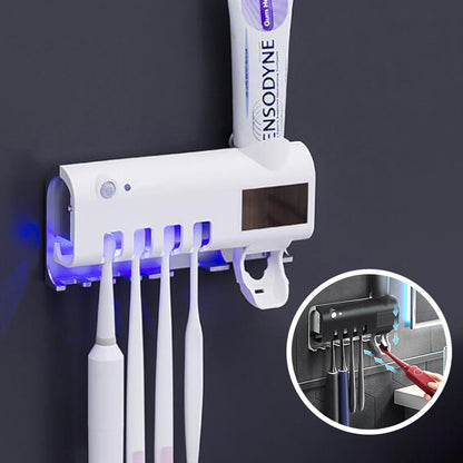 Intelligent UV Toothbrush Sterilizer Automatic Toothpaste Squeezer, Toothbrush and Toothpaste Rack