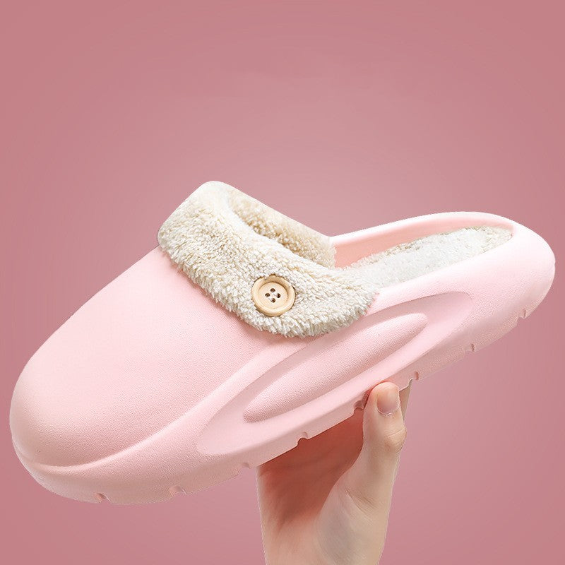 Waterproof Thick-soled Cotton Outdoors Slippers