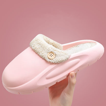 Waterproof Thick-soled Cotton Outdoors Slippers