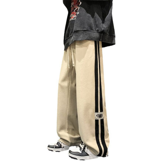Men's Autumn Straight Loose Wide Leg Leisure Sports Pants