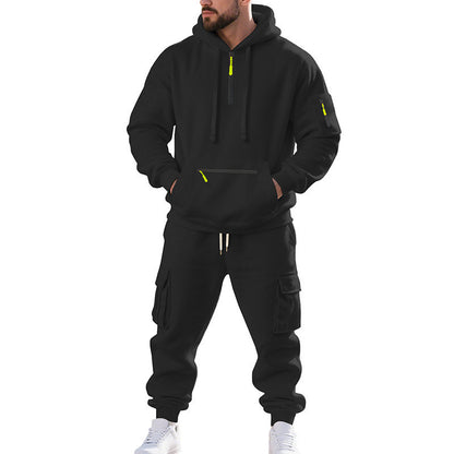 Leisure Suit Sweater Hoodie  Pullover Men's Sports Casual Two-piece Set