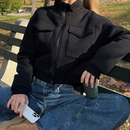 Women's Loose Short Hot Turtleneck Coat