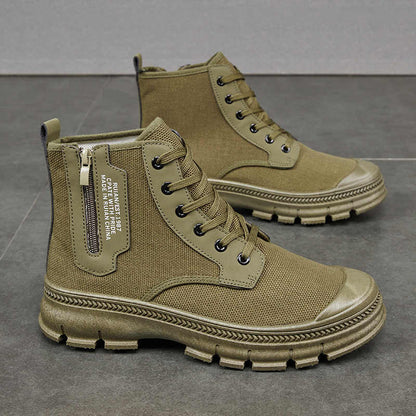 Men's Side Zipper High-top Thicker Boots