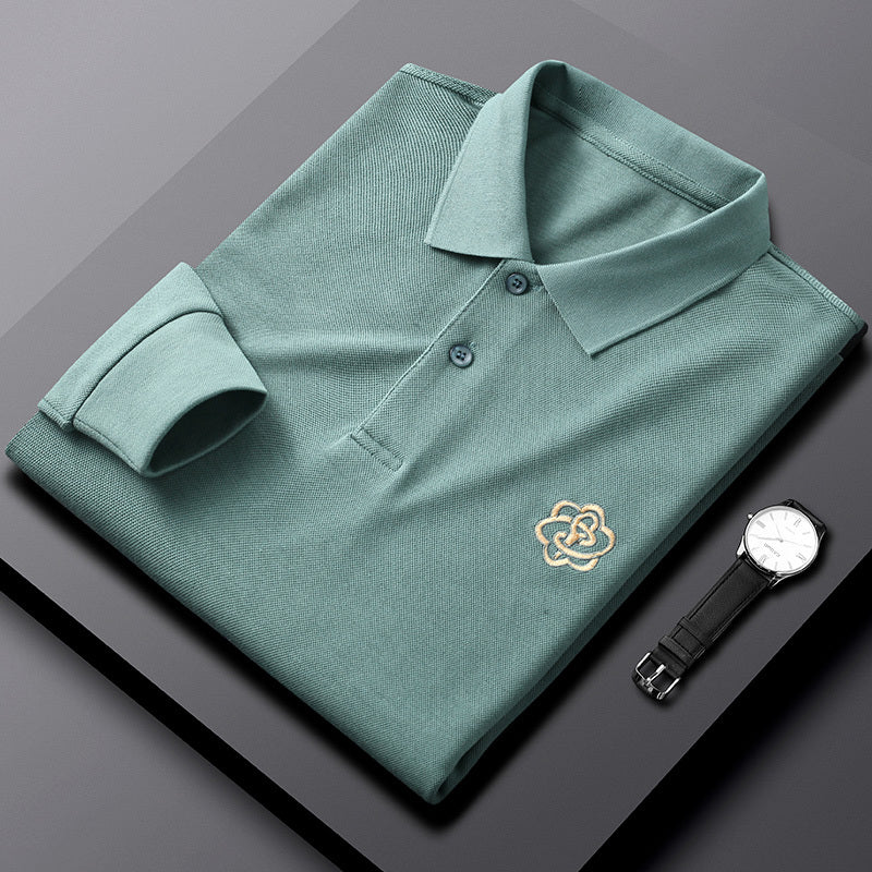 Pure Cotton Long-Sleeved Men's T-Shirt