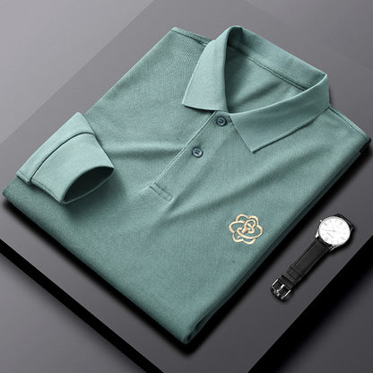 Pure Cotton Long-Sleeved Men's T-Shirt