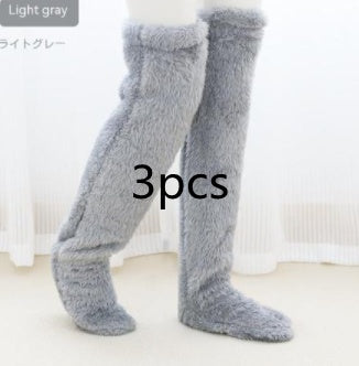 Over Knee High Fuzzy Winter Long Socks