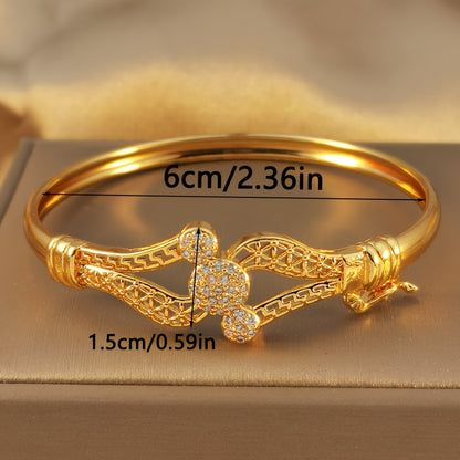 Geometric Cubic Zirconia Ladies' Bracelet