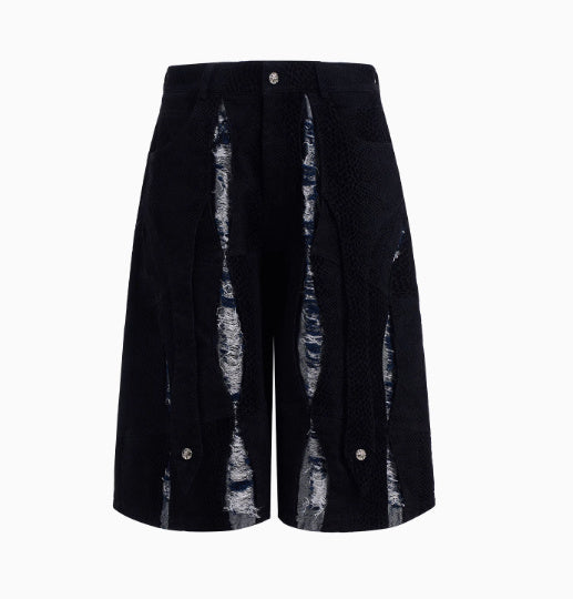 Scratch Snake Print Hooded Jacket