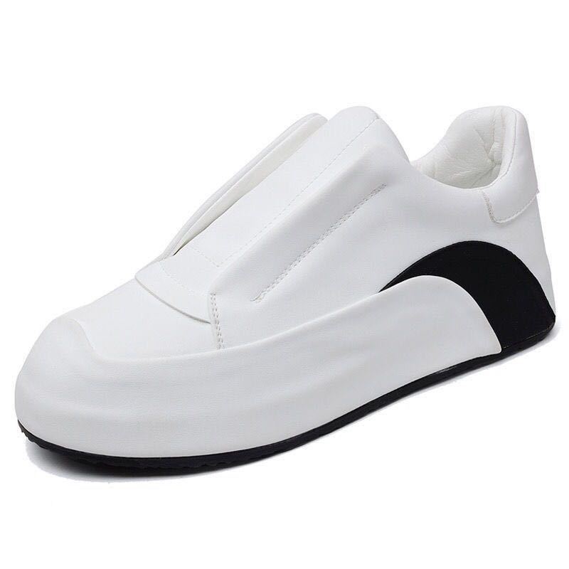 Leather Slip-on Running Shoes