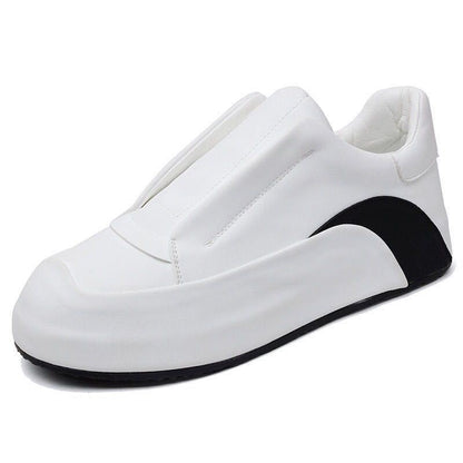 Leather Slip-on Running Shoes