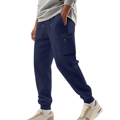 Men's Sports Multi-pocket Zipper Trousers