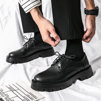 British Casual Lace Up Low Top Work Shoes