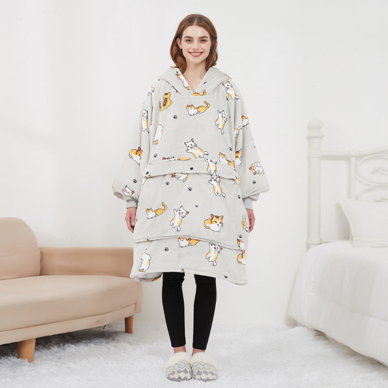 USB Heated Wearable Oversized Blanket