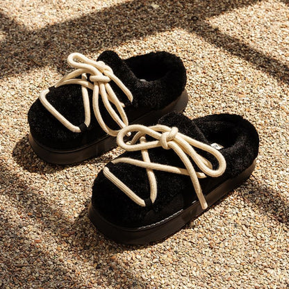 Women's Platform Cotton Slippers