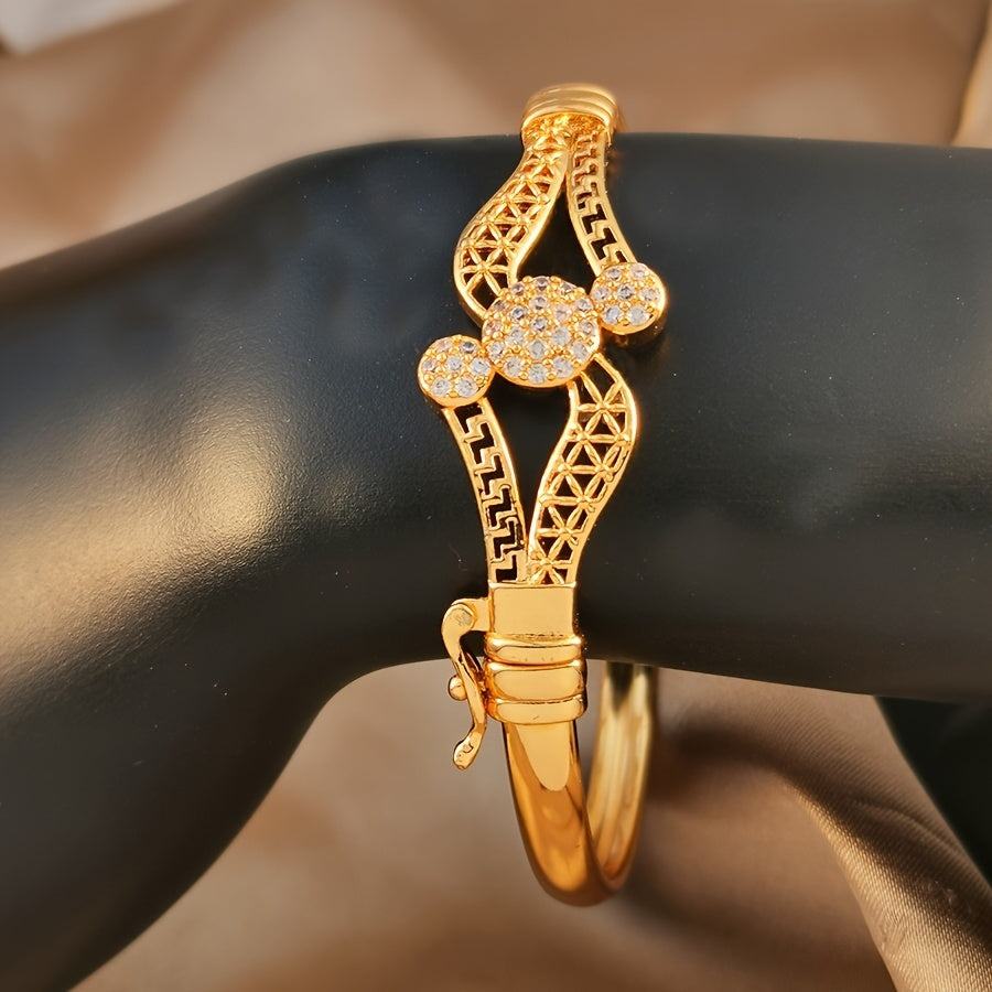 Geometric Cubic Zirconia Ladies' Bracelet